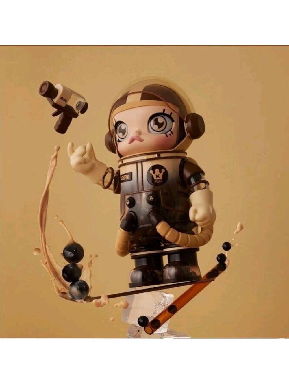 POP MART MEGA SPACE MOLLY 400% Bubble Tea Figure NEW Open Box 2024 Ltd Edition